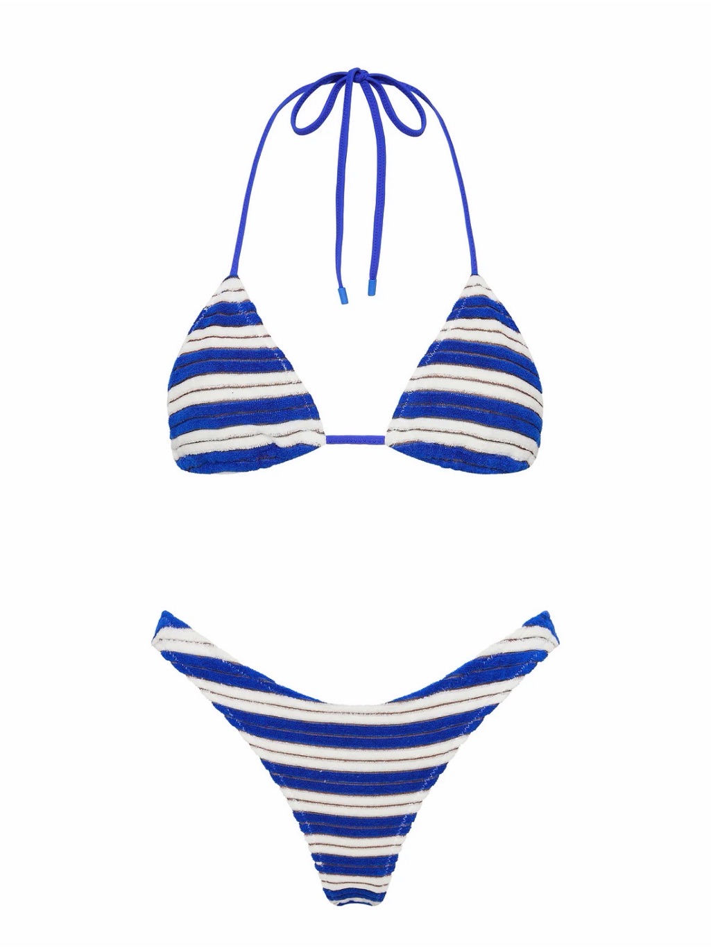 Triangl Vinca - Joly Blue Terry Towelling Triangle Bikini Set
